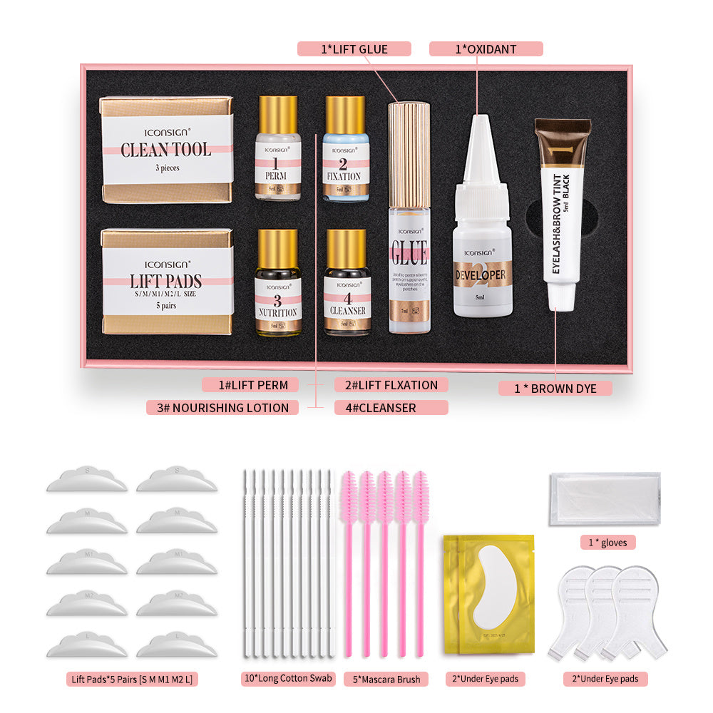 Kit rehaussement et teinture de cil